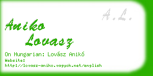 aniko lovasz business card