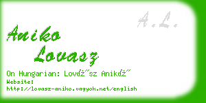 aniko lovasz business card